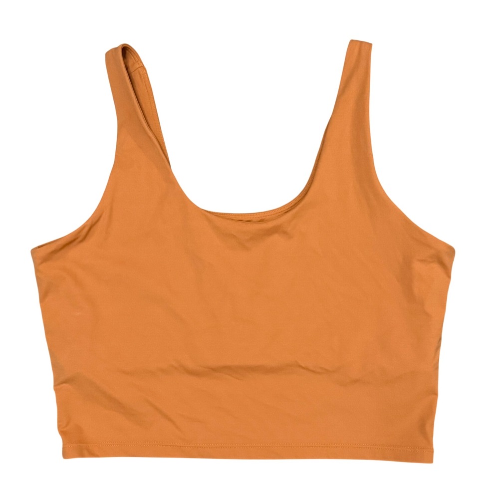 Splits59 Airweight Crop Tank Top Womens Large‎ Burnt Orange Scoop Neck RN 123660